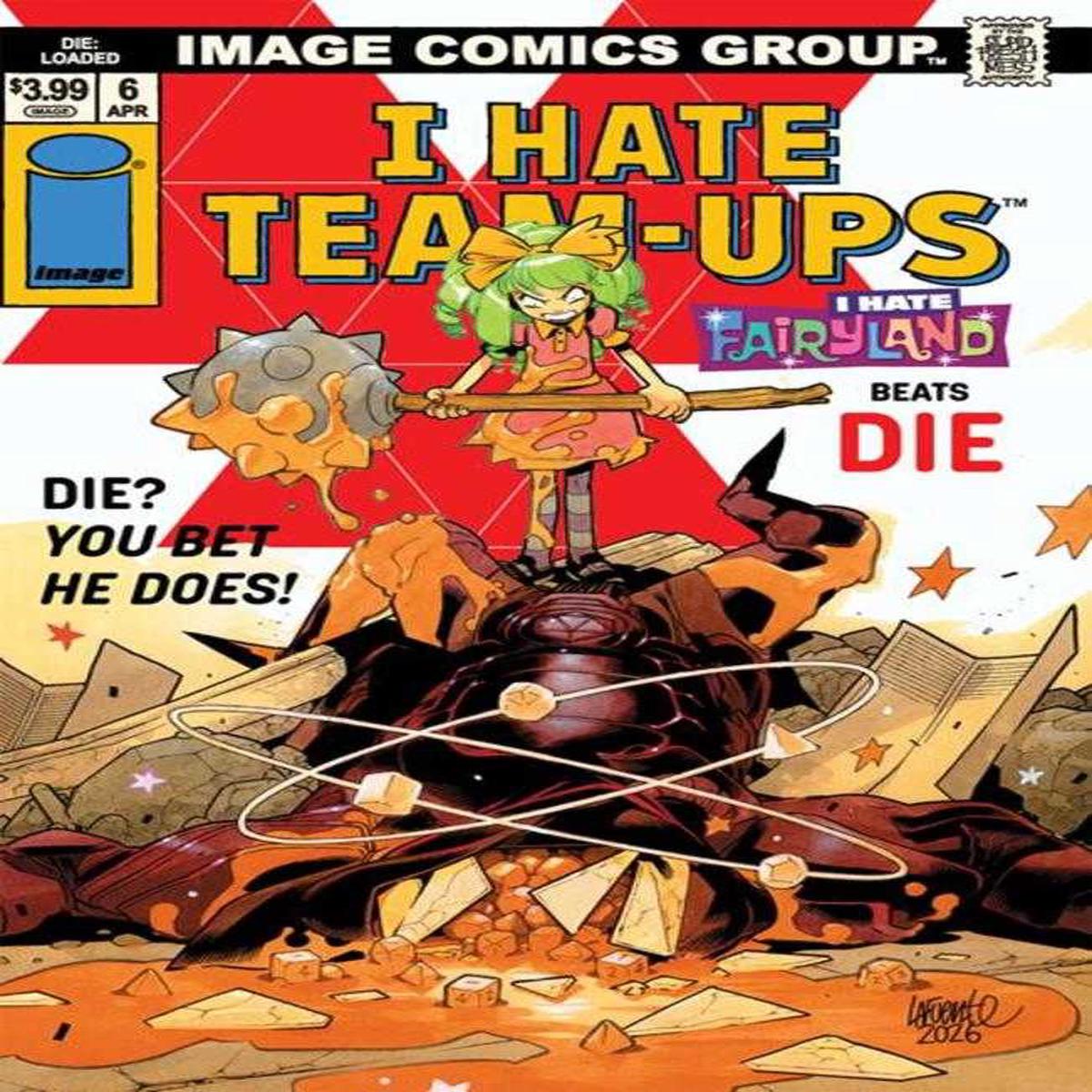 Die Loaded 6 Cover C Davide Lafuente I Hate Fairyland Team Up Variant (Mature)