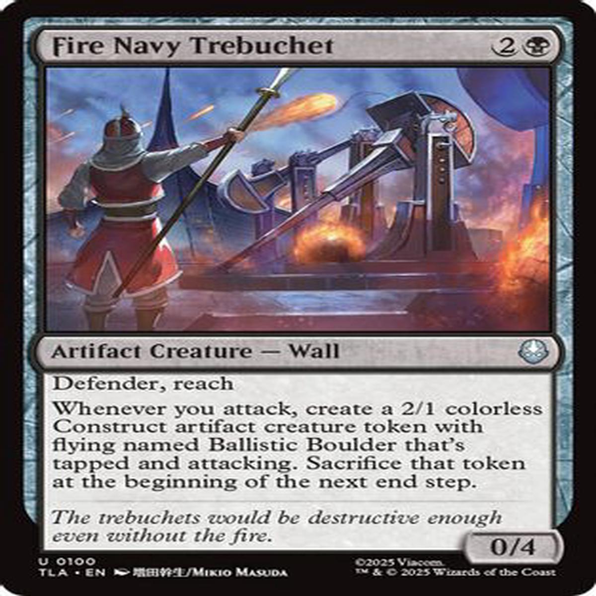 Fire Navy Trebuchet (TLA-100) - Avatar The Last Airbender