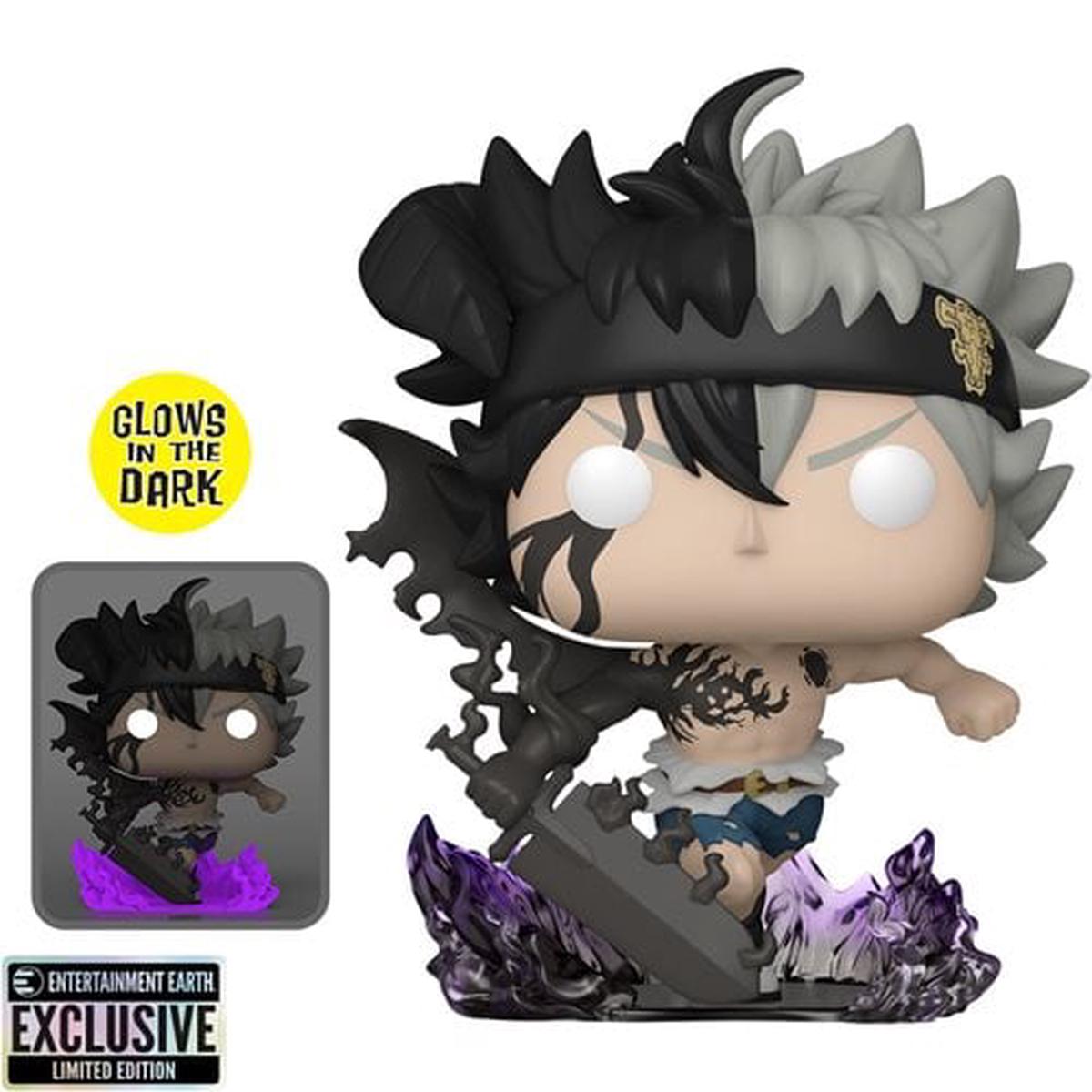 Funko POP Animation Black Clover - Black Asta 1556 (Glow-in-the-Dark) (Entertainment Earth Exclusive)