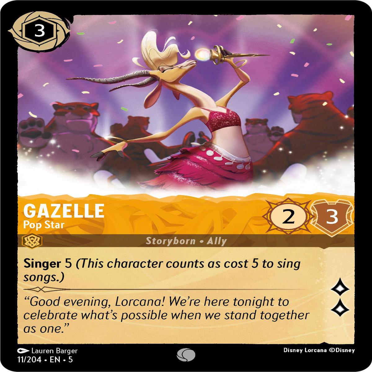 Gazelle - Pop Star (11204) - Shimmering Skies