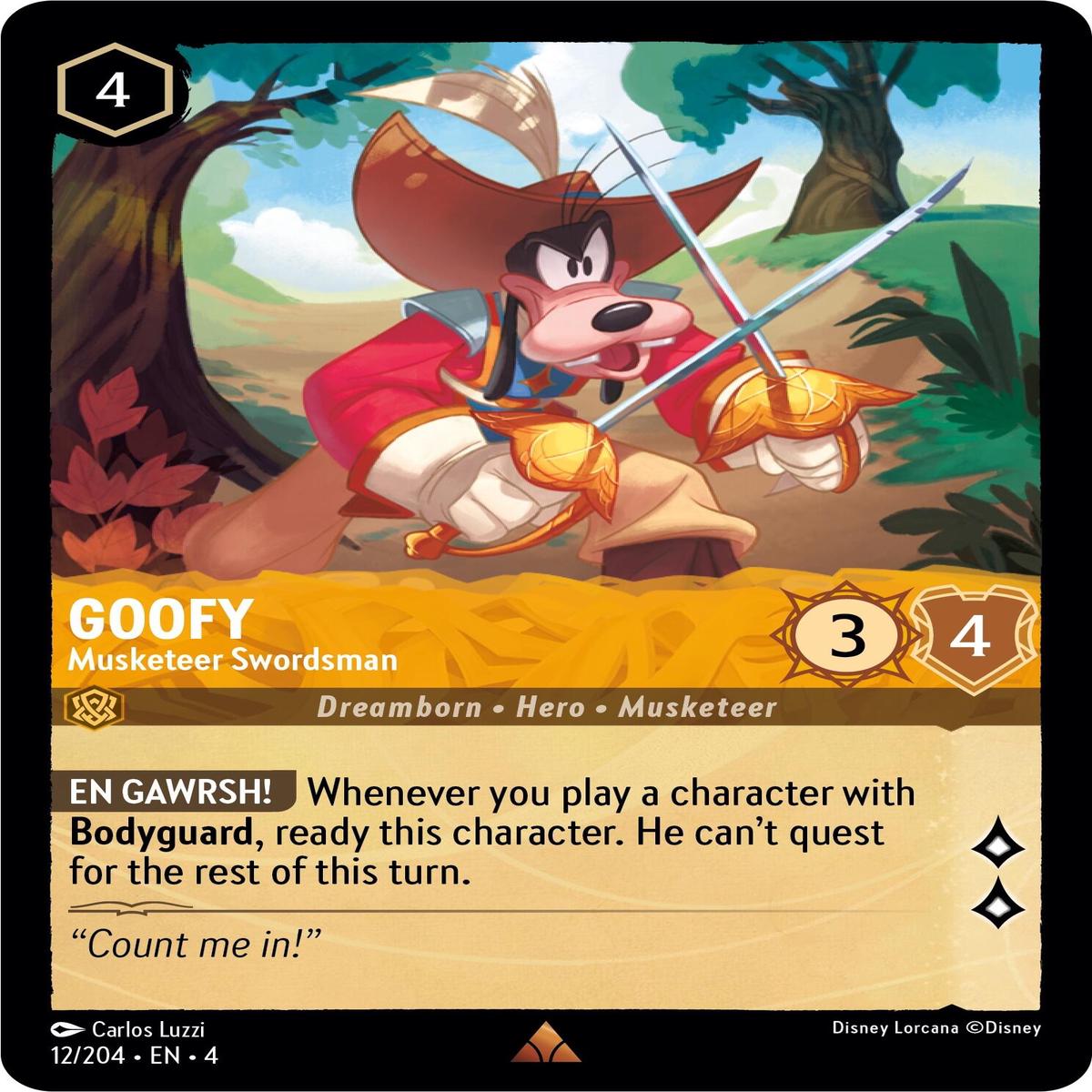 Goofy - Musketeer Swordsman (12204) - Ursulas Return
