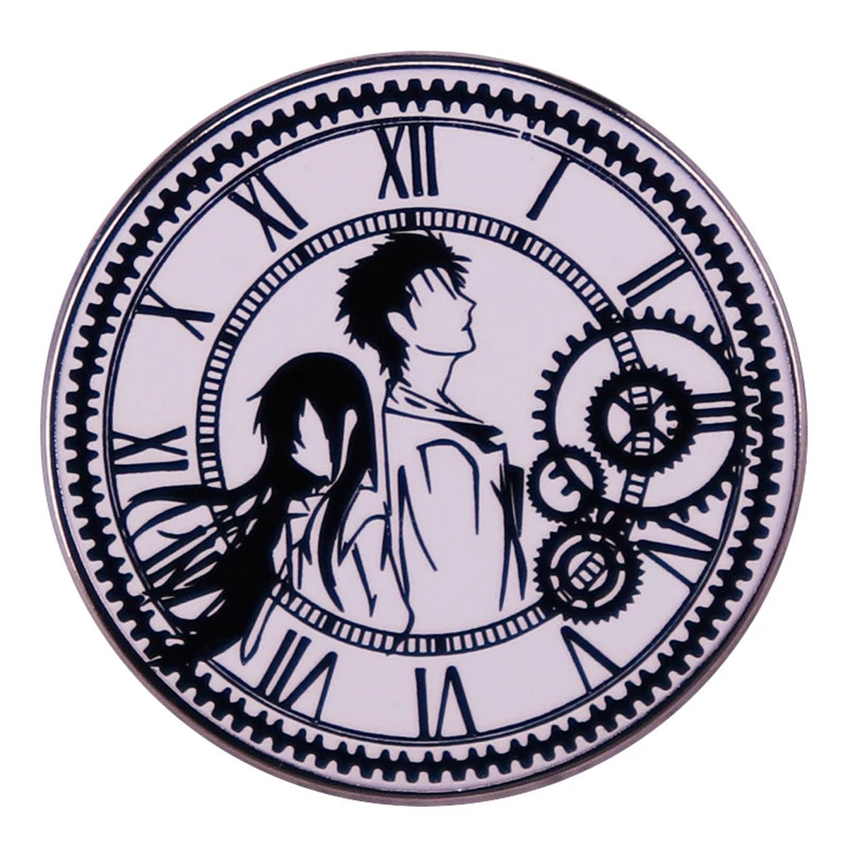 Okabe und Makise - Brosche - Steins Gate