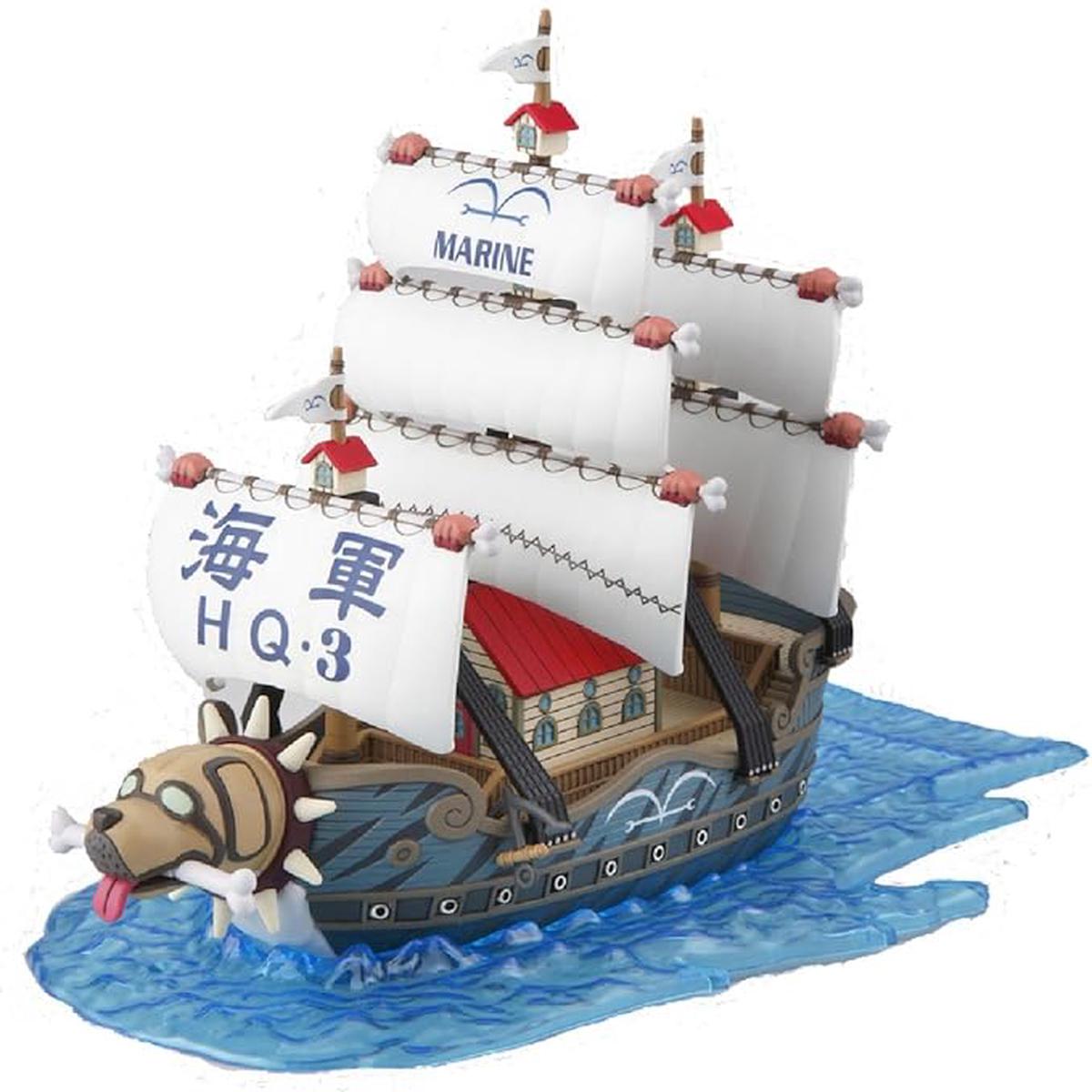 One Piece Garps Marine Ship Grand Ship Collection Model Kit Bandai