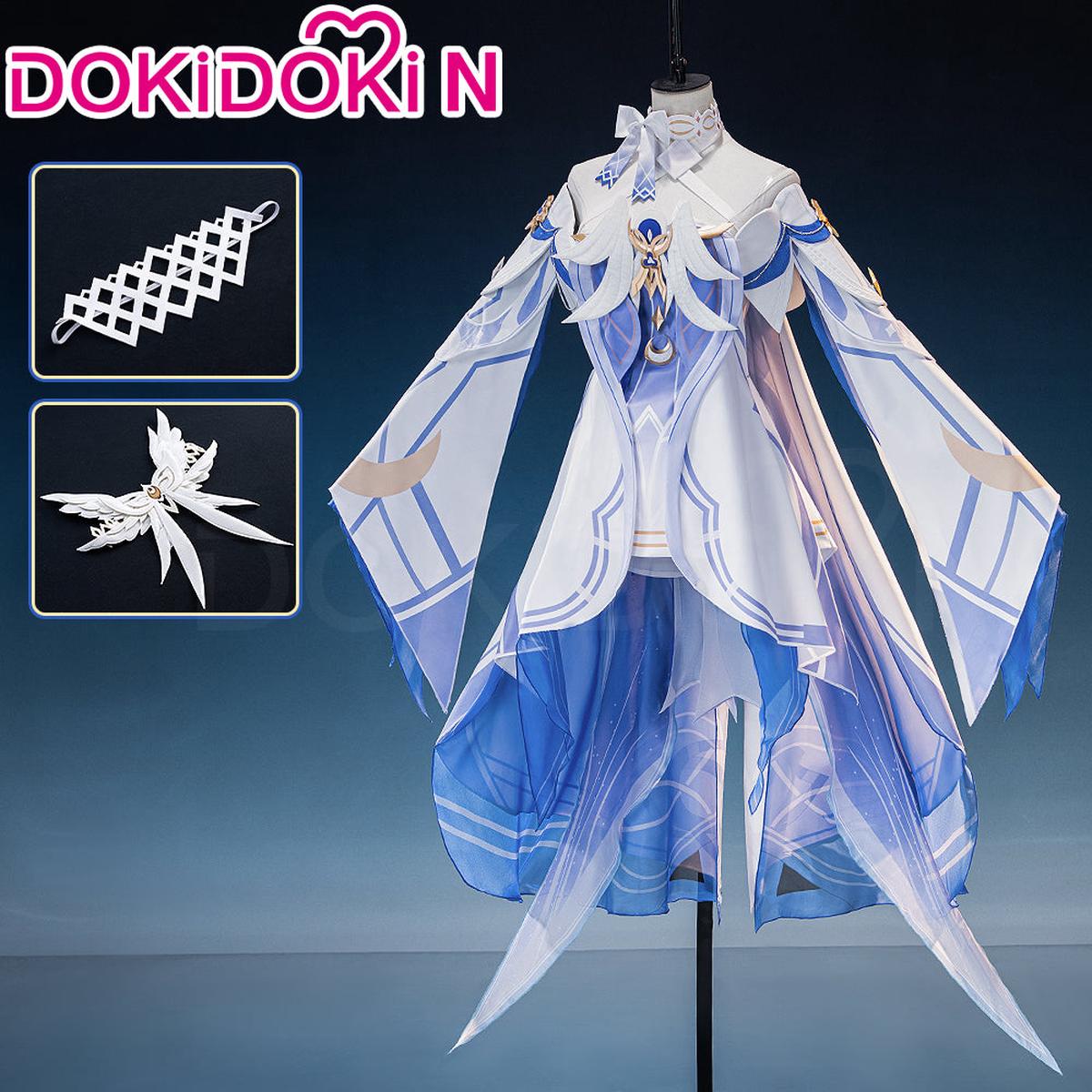 Partially Ready For ShipSize XS-3XLDokiDoki-N Game Genshin Impact Cosplay Columbina Costume Moon Maiden Song of the Welkin Moon NodKrai Nod Krai