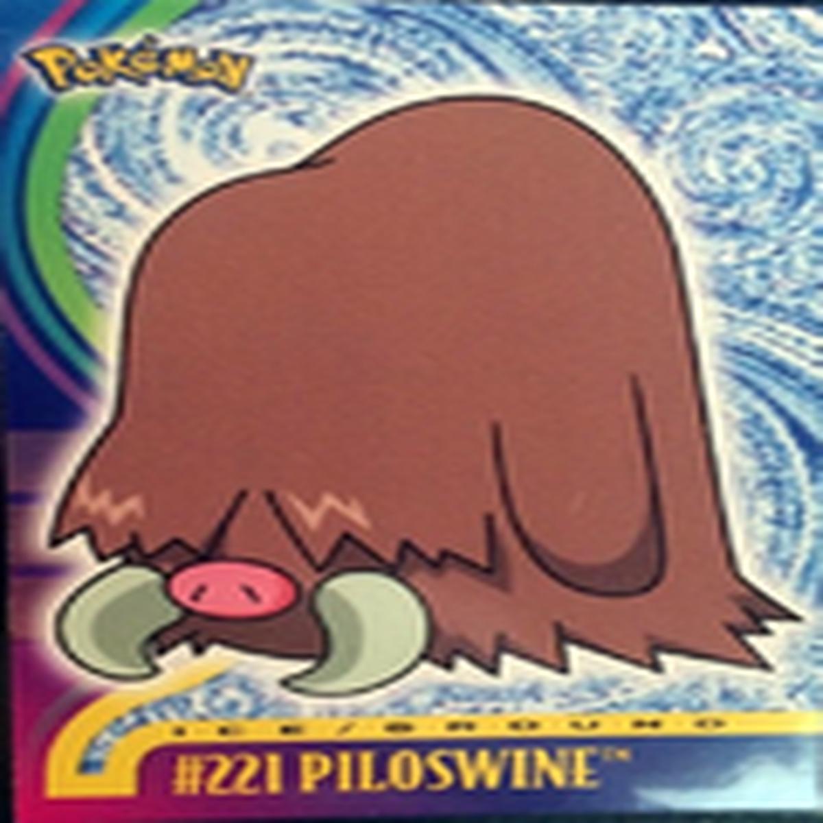 Piloswine Foil (221) Topps Pokemon Johto Series 1