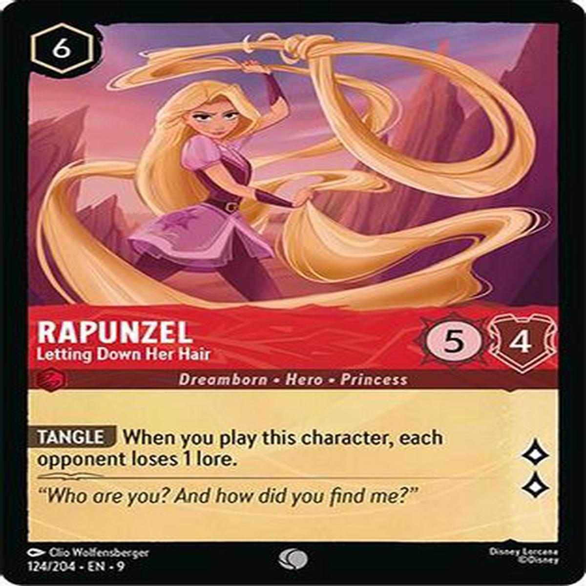 Rapunzel - Letting Down Her Hair (124204) - Fabled Cold Foil