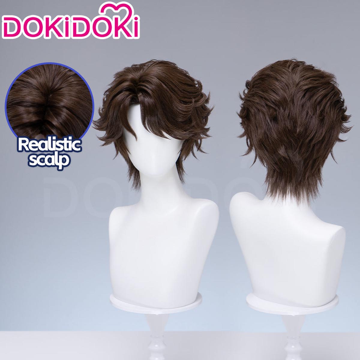 Ready For ShipDokiDoki Game Identity V Cosplay Eli Clark Wig Short Brown Hair Seer BLKELI idv