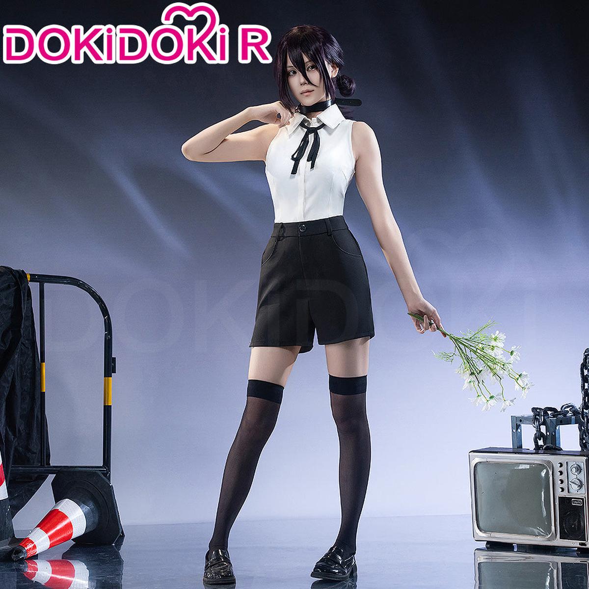 Ready For ShipSize XS-2XLDokiDoki-R Anime Cosplay Costume Sleeveless Shirt Black Pants
