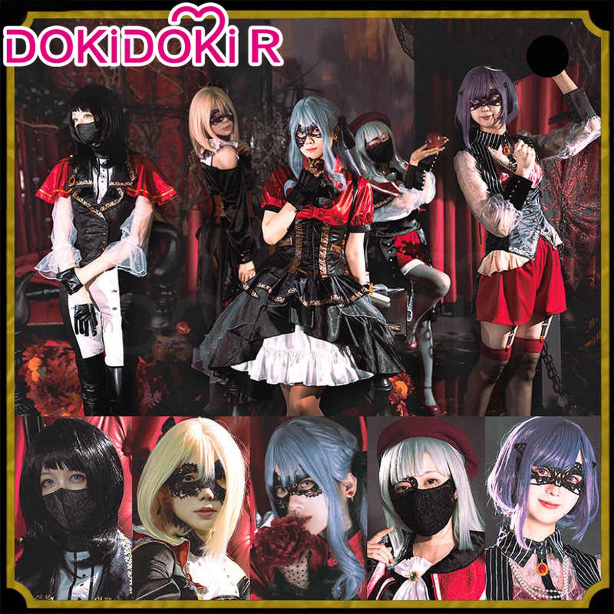 Size S-XLDokiDoki-R Game BanG Dream Mortis Doloris Amoris Oblivionis Timoris Cosplay Ave Mujica Costume