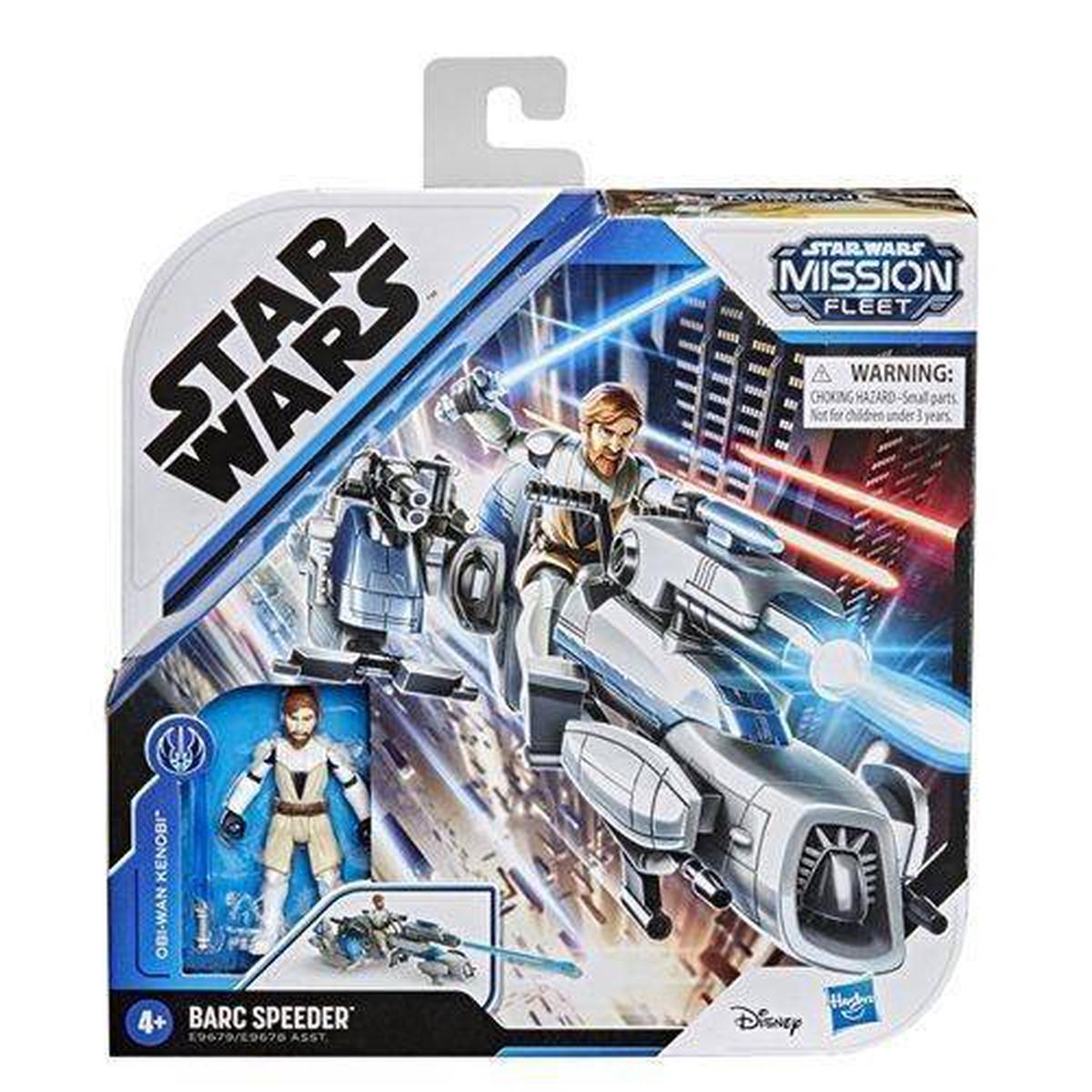 Star Wars Mission Fleet Barc Speeder Obi-Wan Kenobi Figures and Vehicle