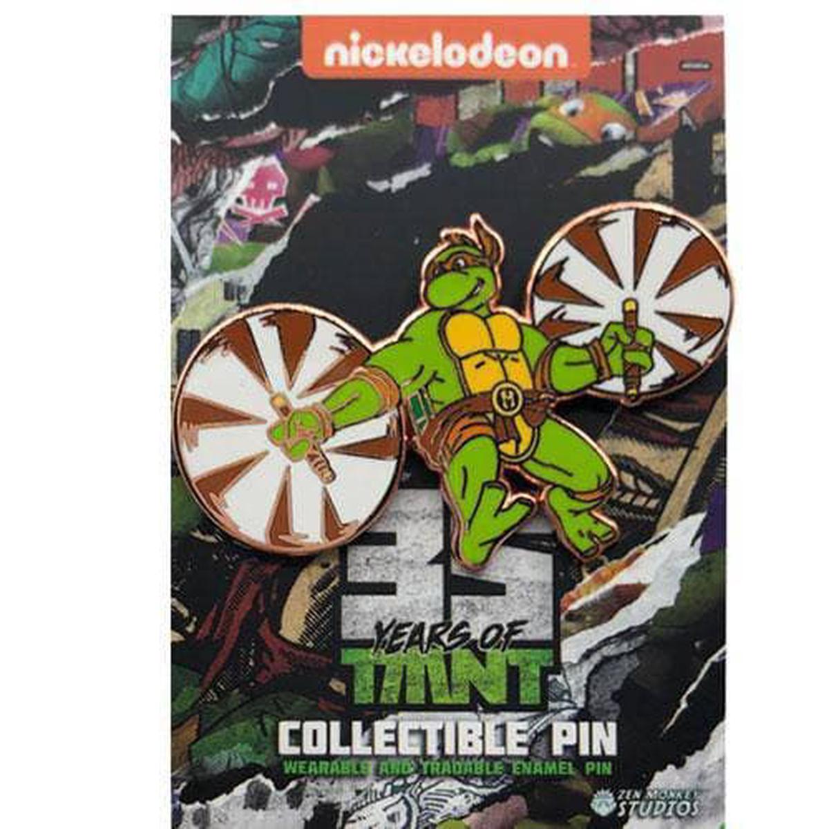 Zen Monkey Leaping Michelangelo Rose Gold (35th Anniversary) - Teenage Mutant Ninja Turtles Pin