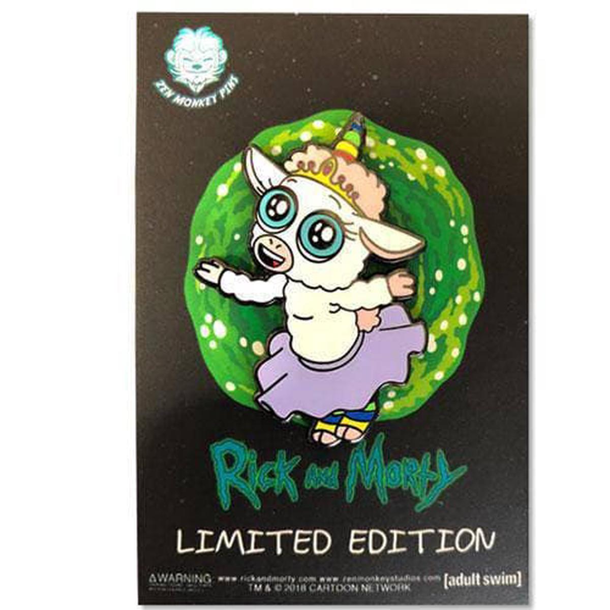 Zen Monkey Tinkles - Rick and Morty Enamel Pin