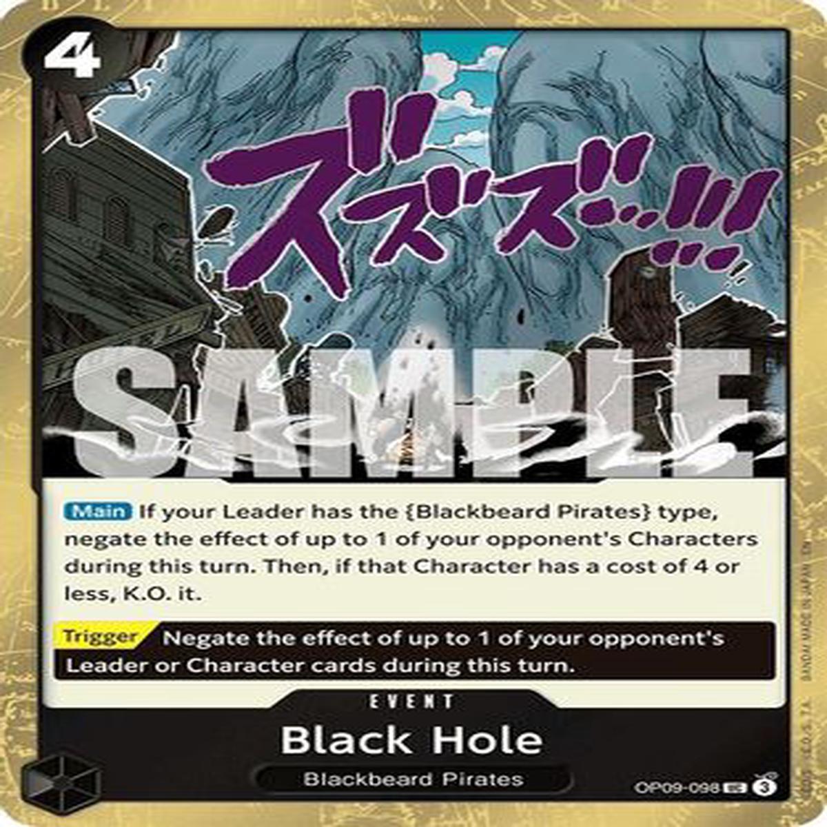 Black Hole (Pirate Foil) (OP09-098) - Premium Booster -The Best- Vol 2 Foil