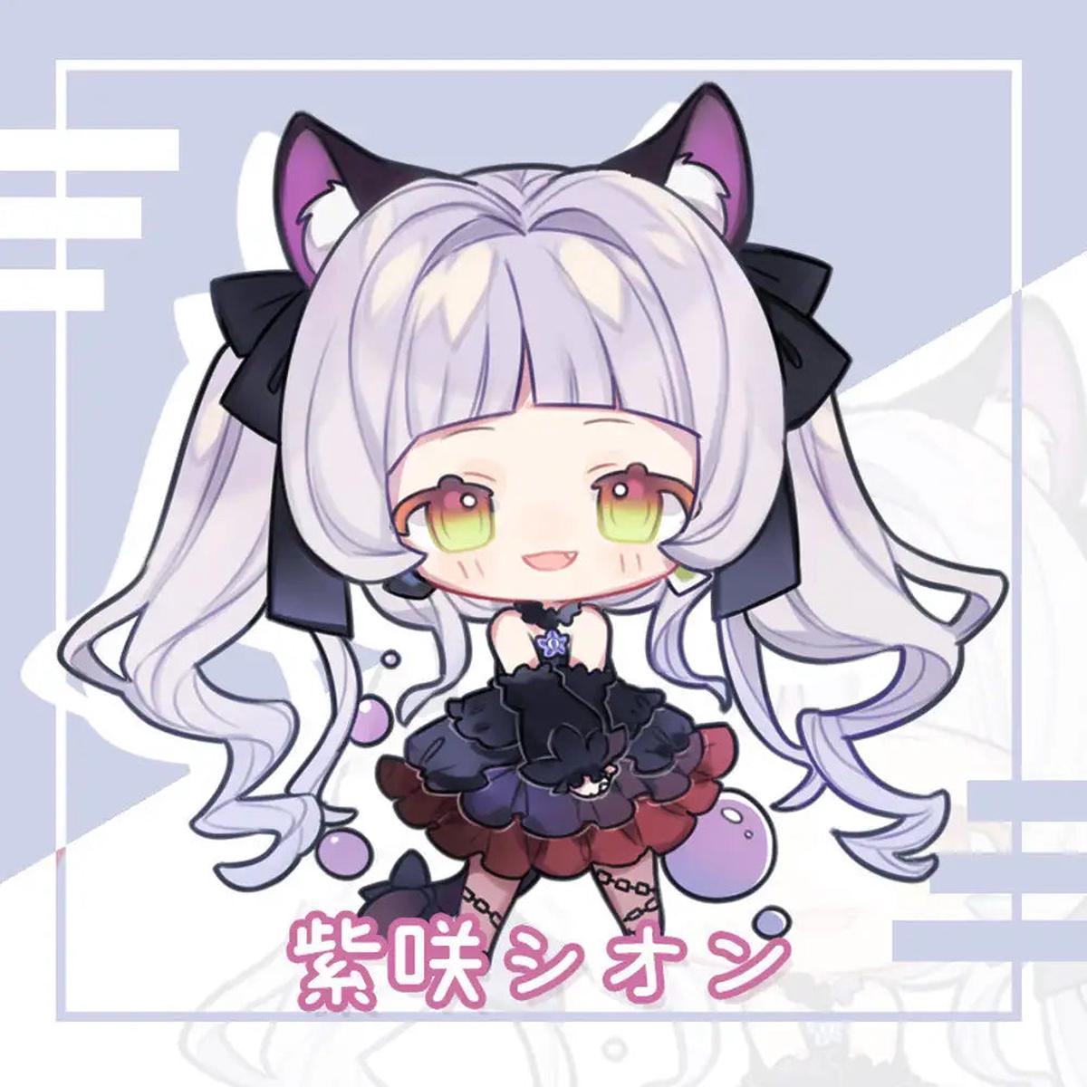 Hololive Vtuber - Murasaki Shion Double-sided Acrylic Keychain