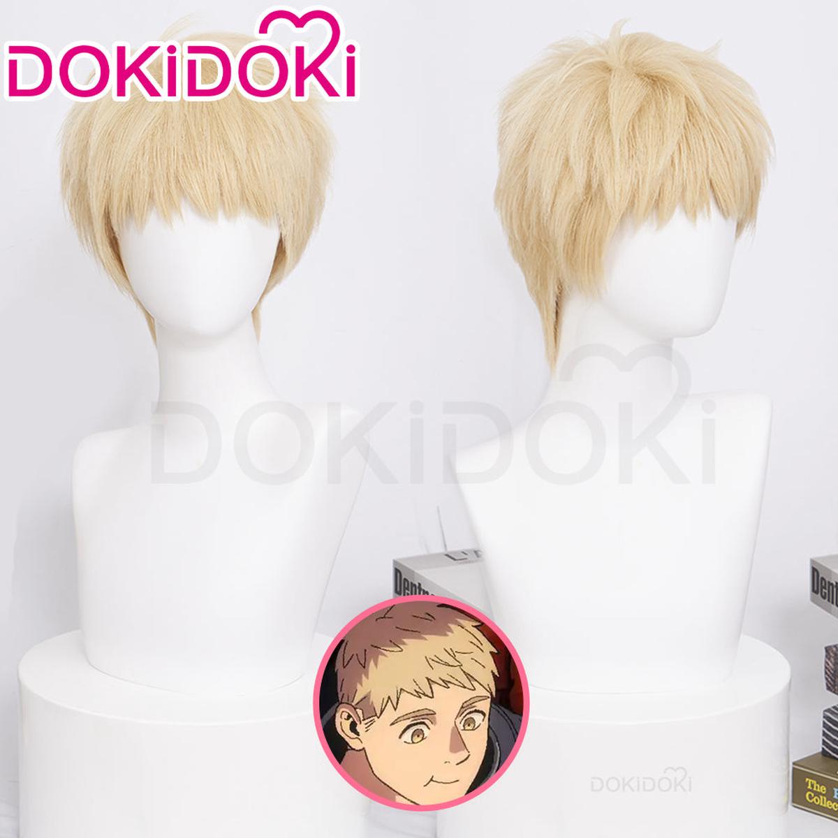 Ready For ShipDokiDoki Anime Delicious in Dungeon Cosplay Laios Touden Wig Short Yellow Wig Dungeon Meshi