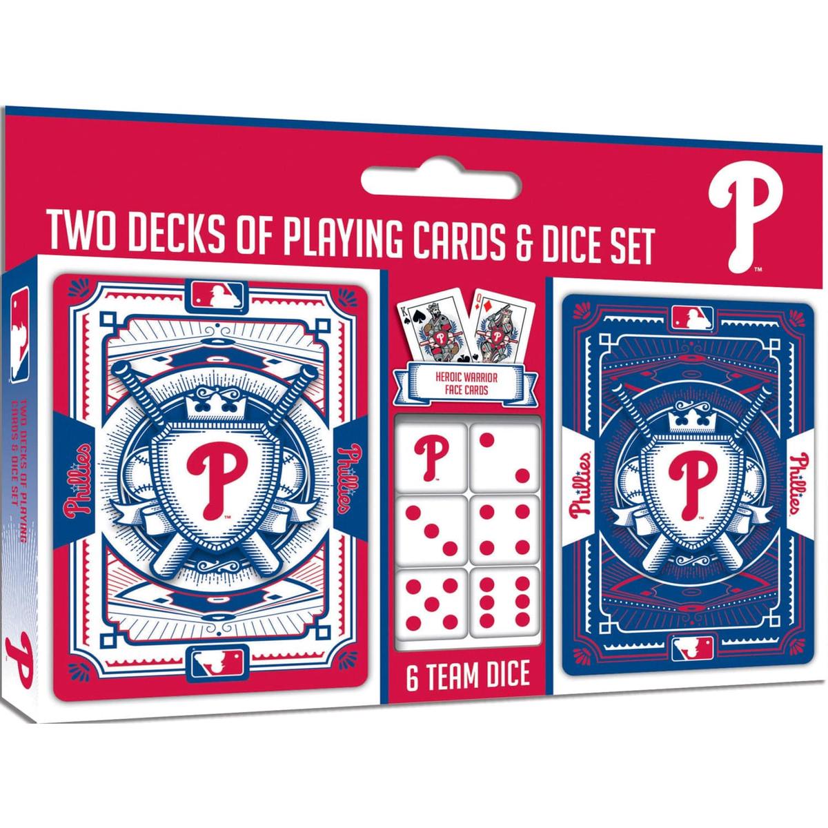 Philadelphia Phillies - 2-Pack Playing Cards Dice Set