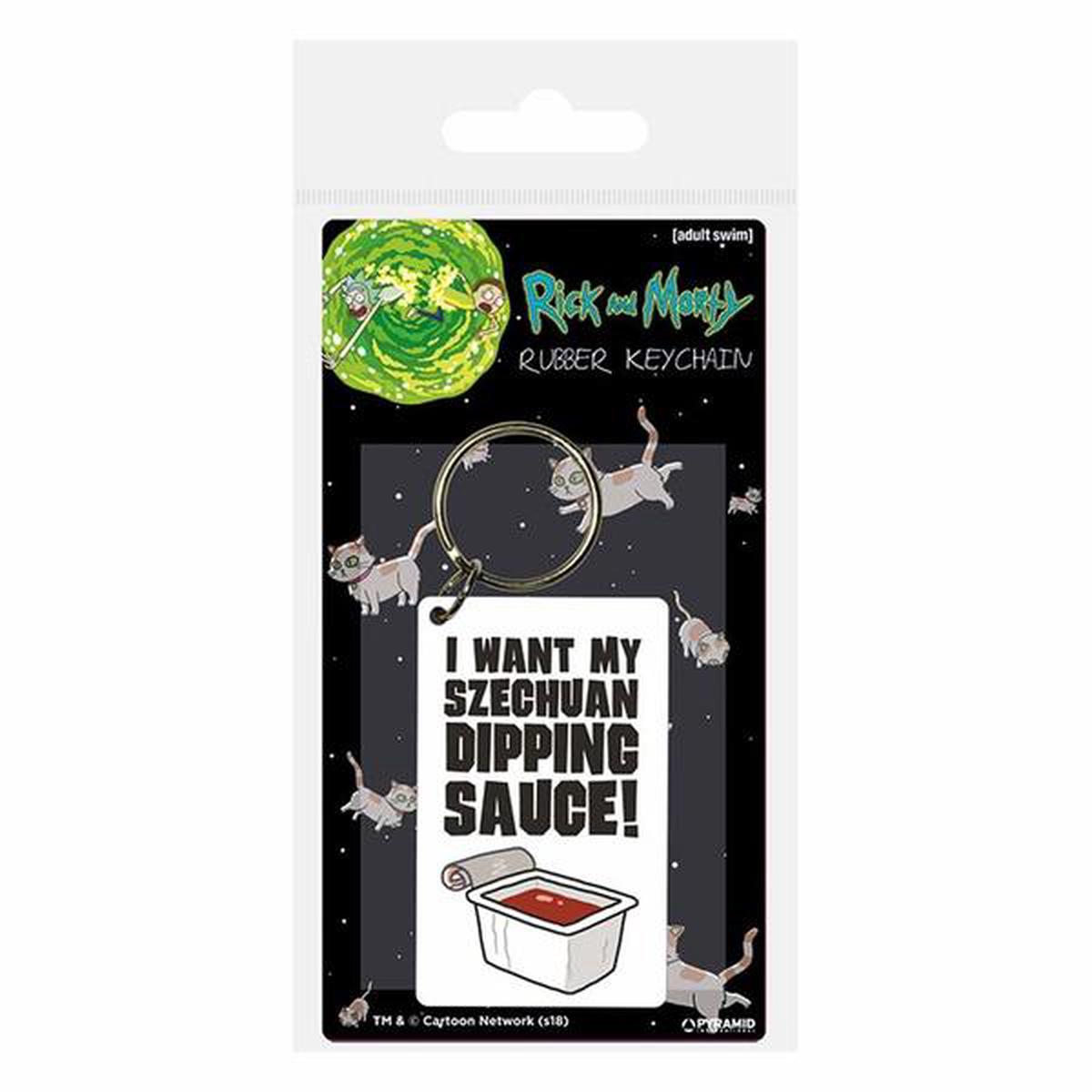 Rick and Morty I Want My Szechuan Dipping Sauce Keychain
