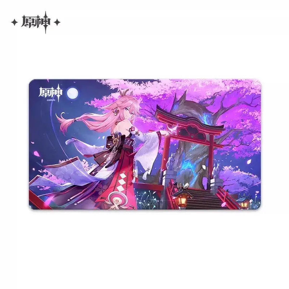 Genshin Impact - Floating World Under the Moonlight Rubber Mat Mouse Pad (Yae Miko) Desk Mat