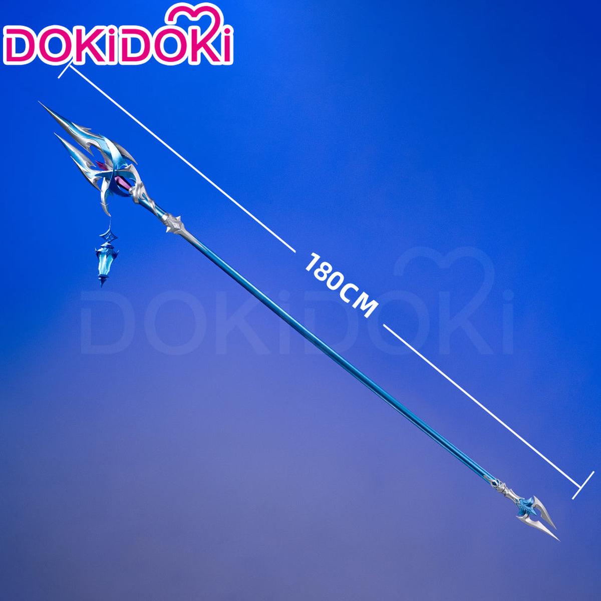 Ready For ShipGlowingDokiDoki Game Genshin Impact Cosplay Flins Polearms Prop Bloodsoaked Ruins
