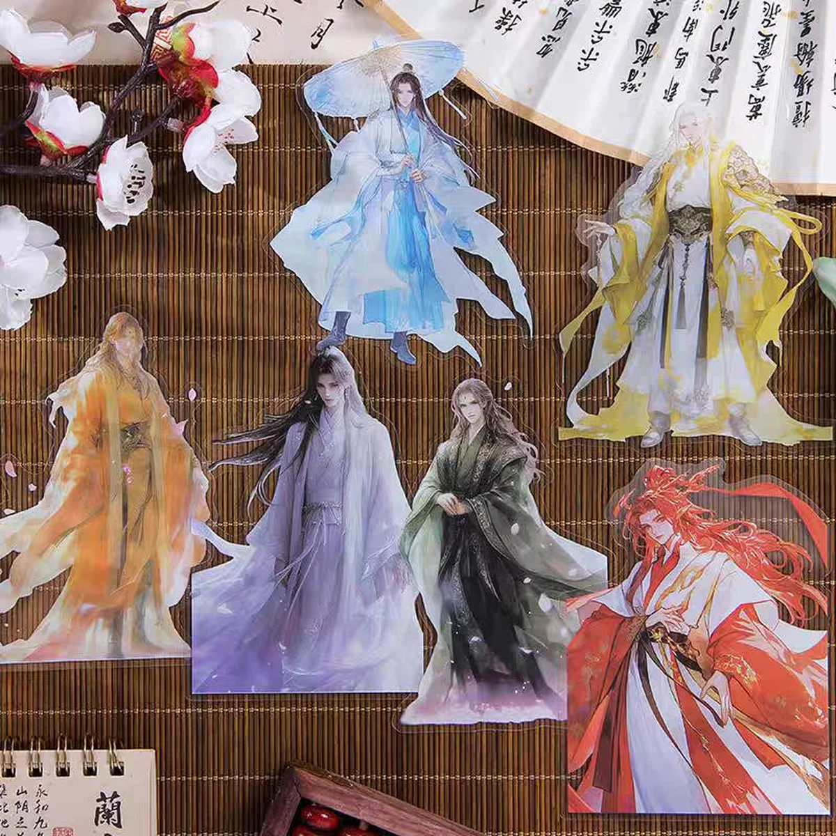 Ancient Costumes Immortals Fairy Techo Hand Account PET Material Stickers