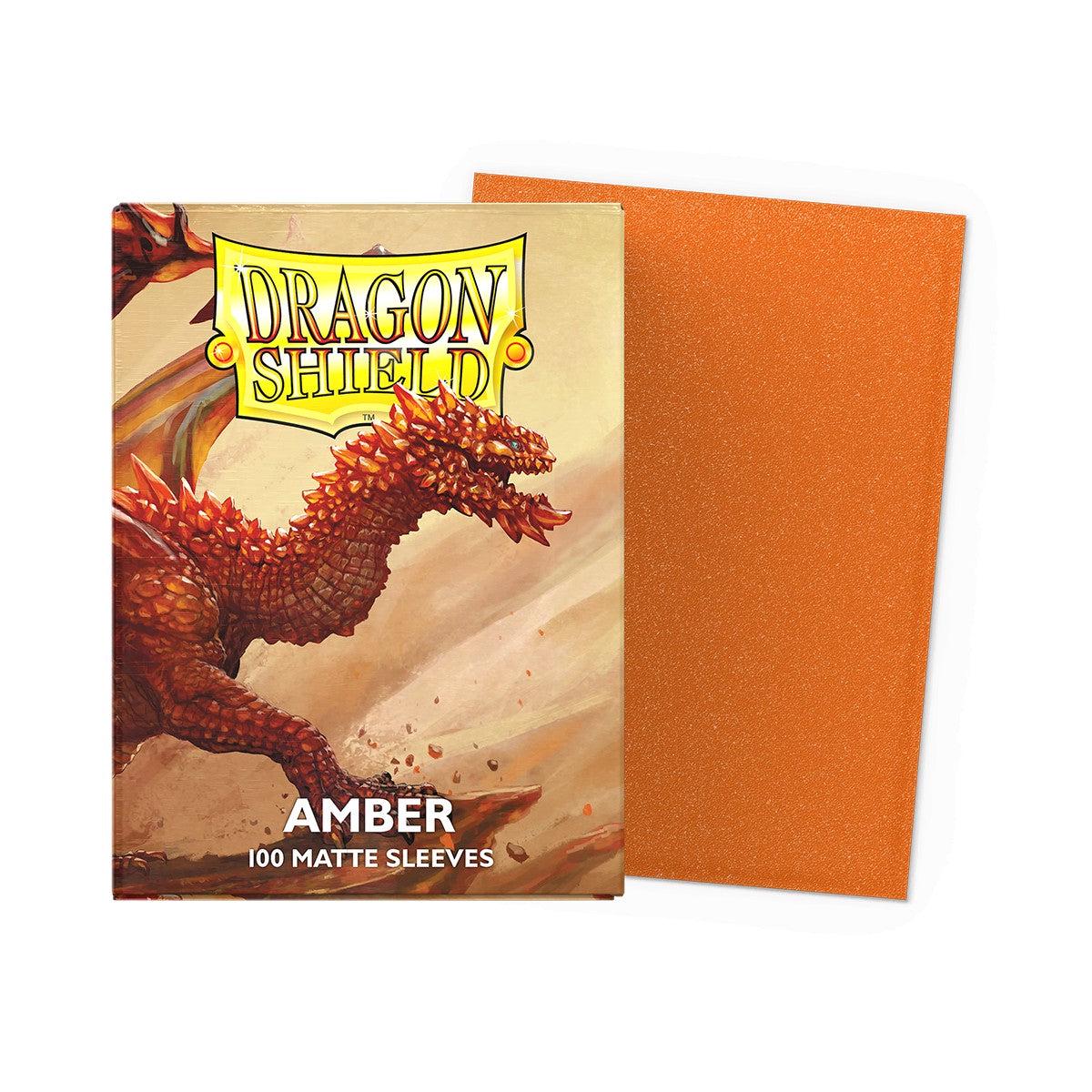 Dragon Shield Standard 100ct Sleeves - Amber (Matte)