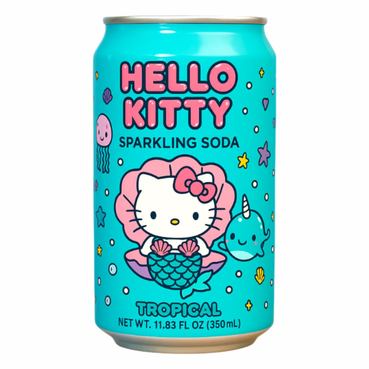 Hello Kitty Sparkling Soda - Tropical (350mL) (Japan)