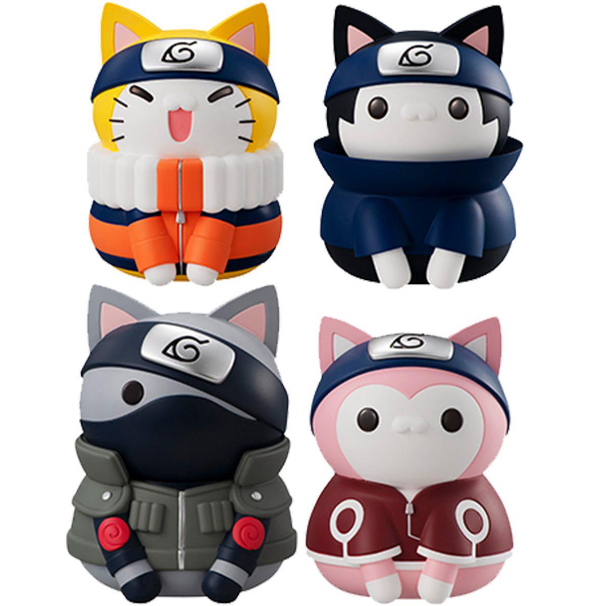 Naruto Mega Cat Project - Nyaruto Team 7 Series Reboot - Box of 4 MegaHouse