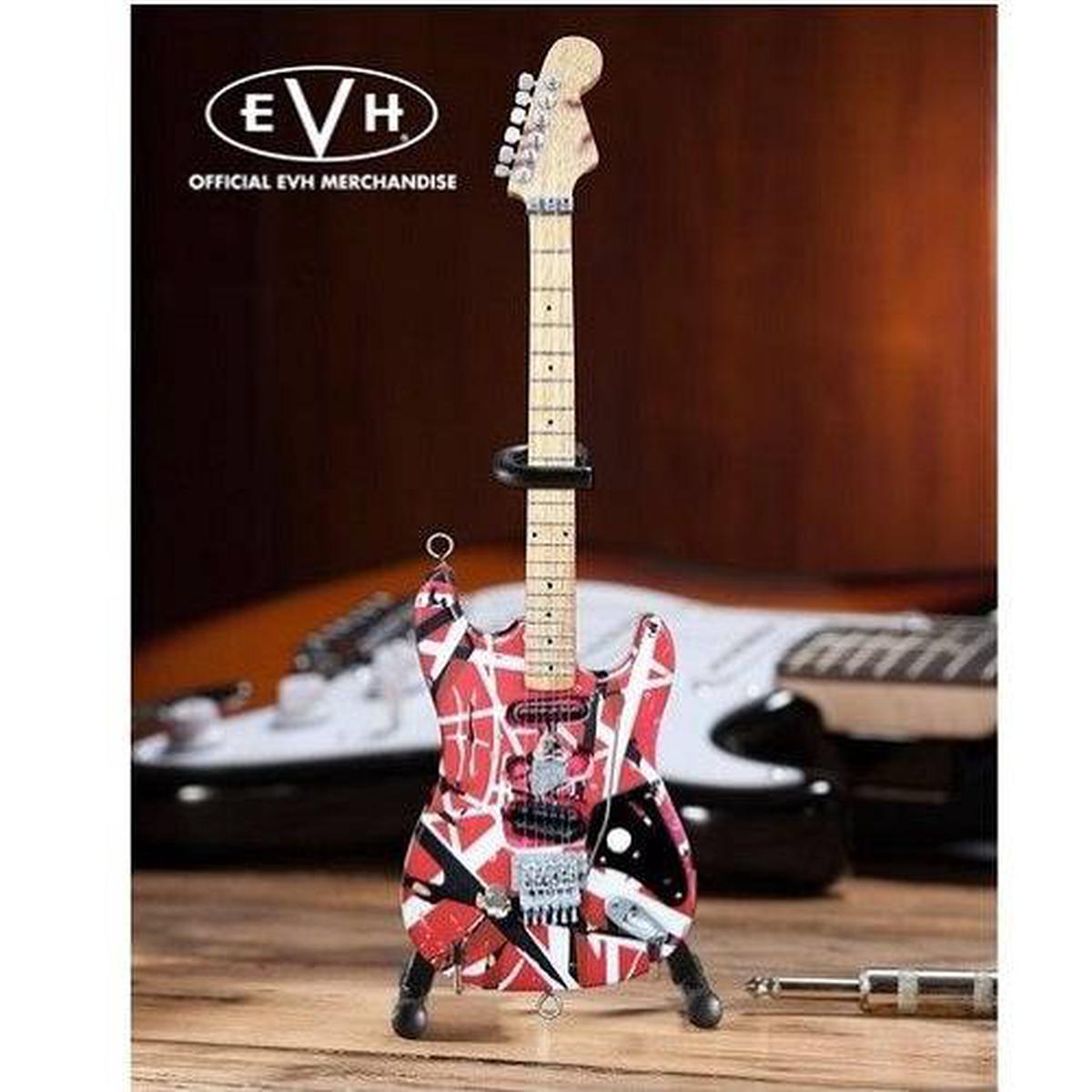 Eddie Van Halen Frankenstein Red White Mini Guitar Replica Collectible