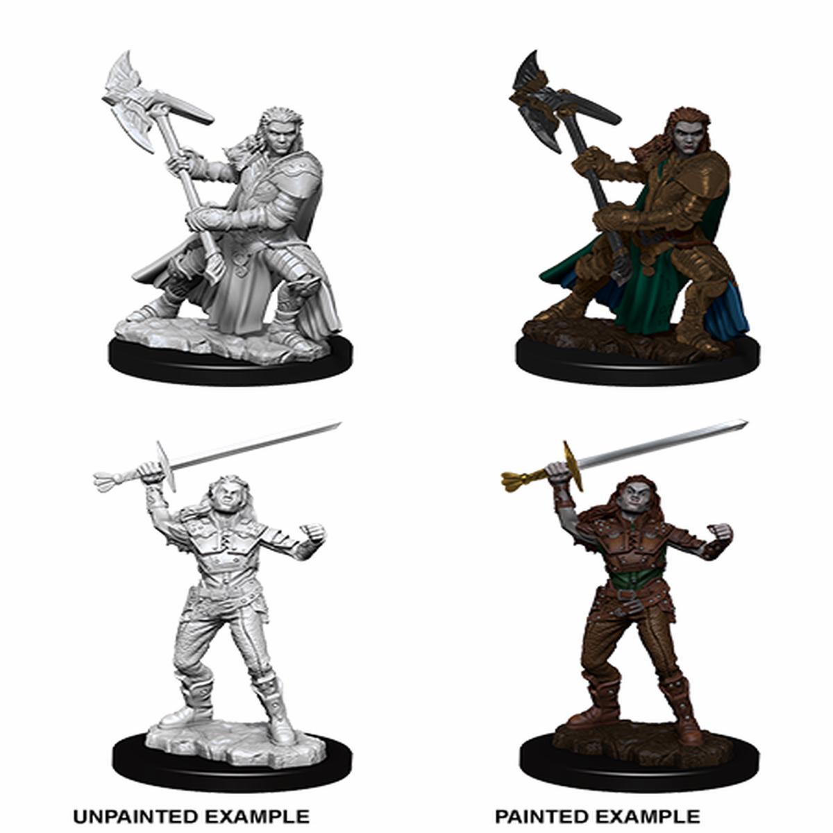 DD Nolzurs Marvelous Miniatures - Half-Orc Female Fighter