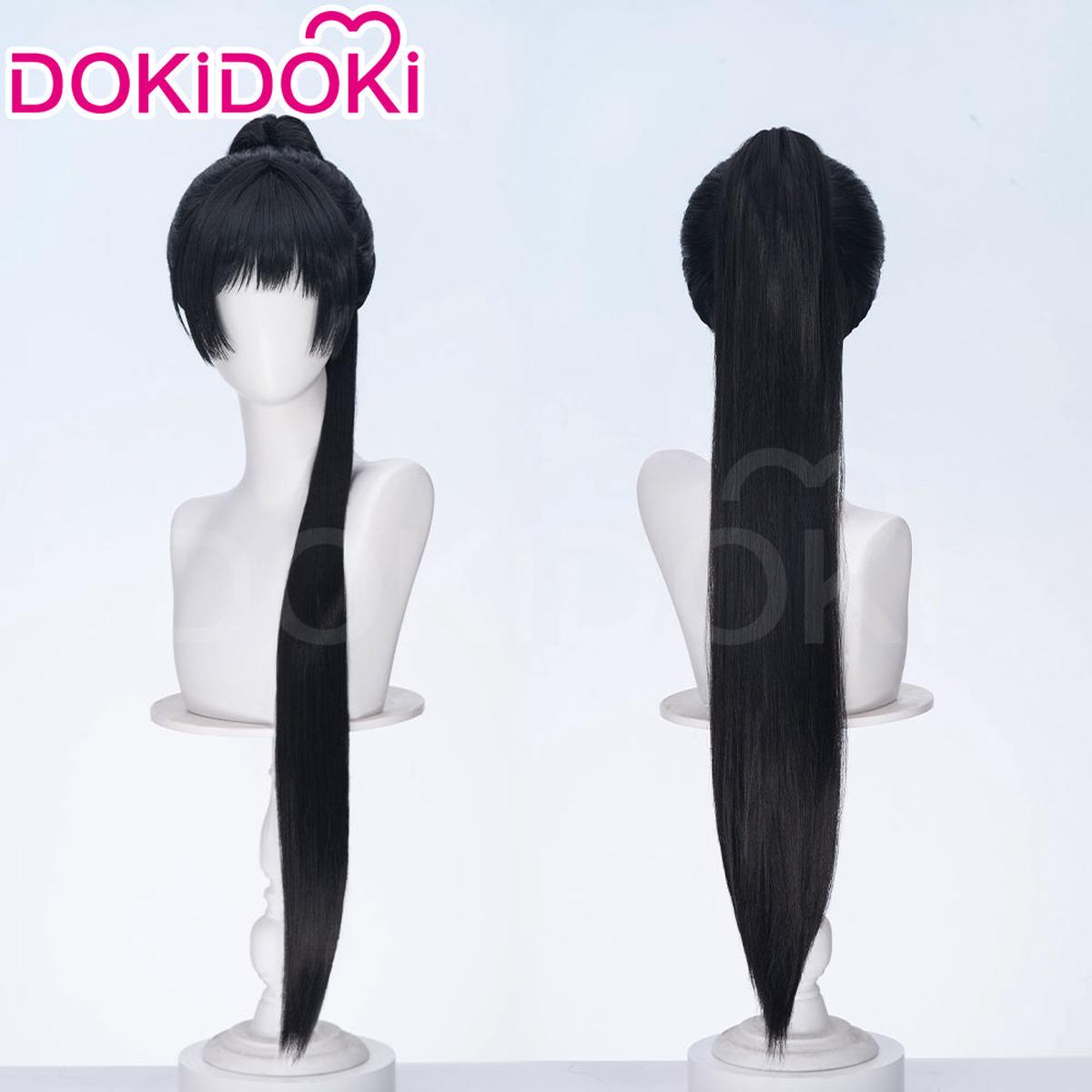 DokiDoki Manga Anime I Want to Love You Till Your Dying Day Cosplay Lizzy Seiran Wig Long Straight Black Hair Ponytail