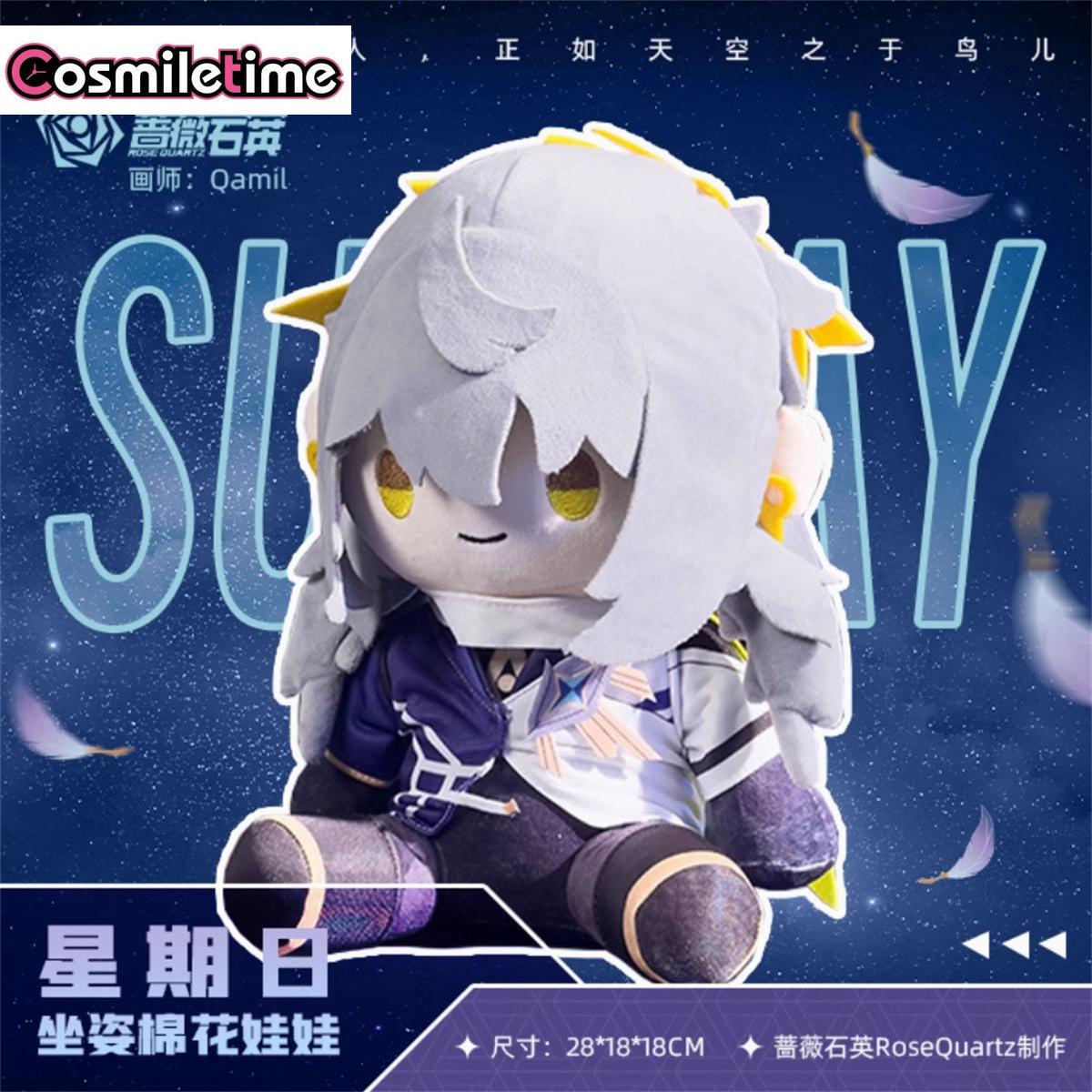 Game Honkai Star Rail Sunday Stuffed Plushie 28cm Plush Sitting Seated Doll Body Clothes Gift XQ