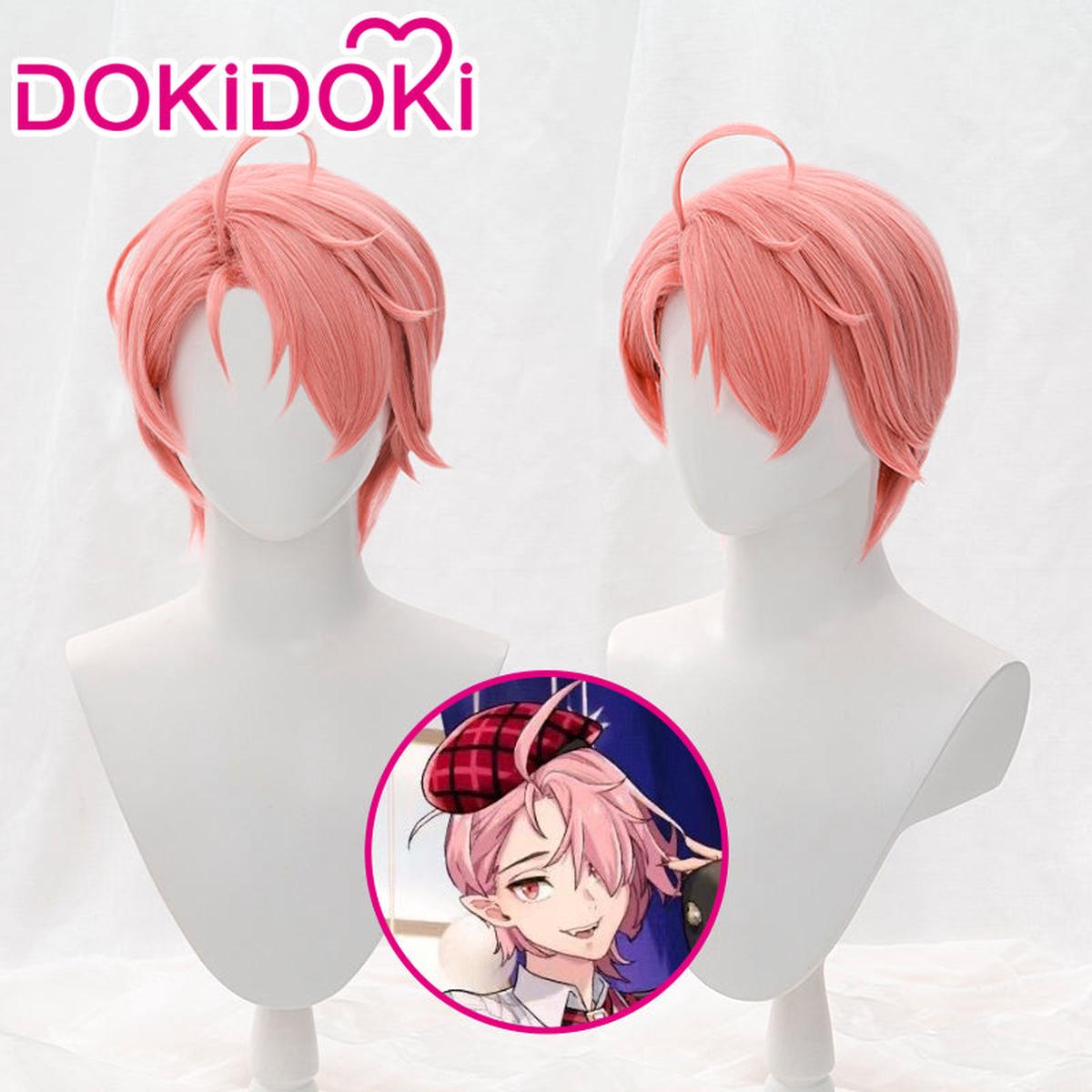 Ready For ShipDokiDoki Game Nu Carnival Cosplay Aster Cosplay Wig Pink Short Hair