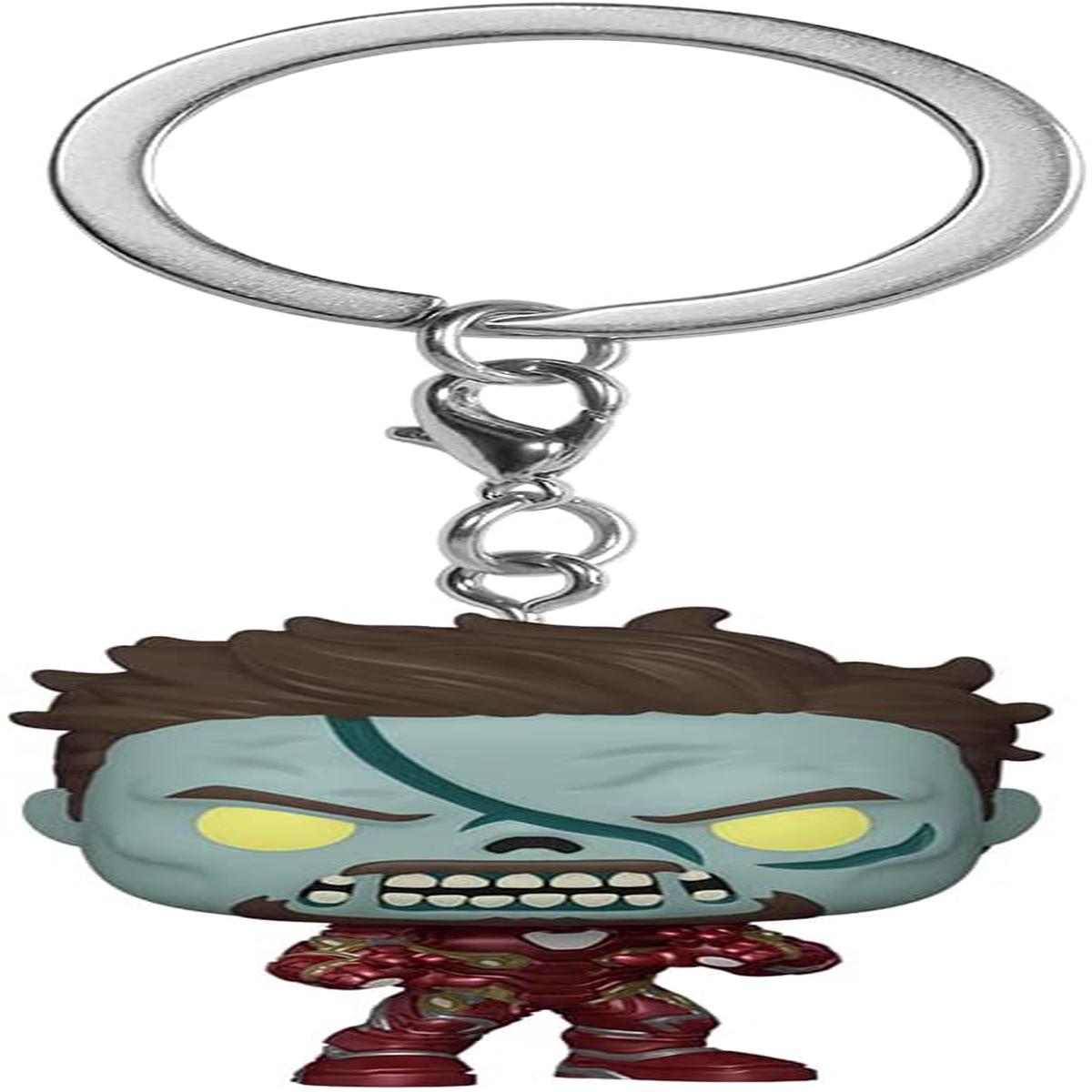 Funko Pop Keychain Marvel What If - Zombie Iron Man Vinyl Figure