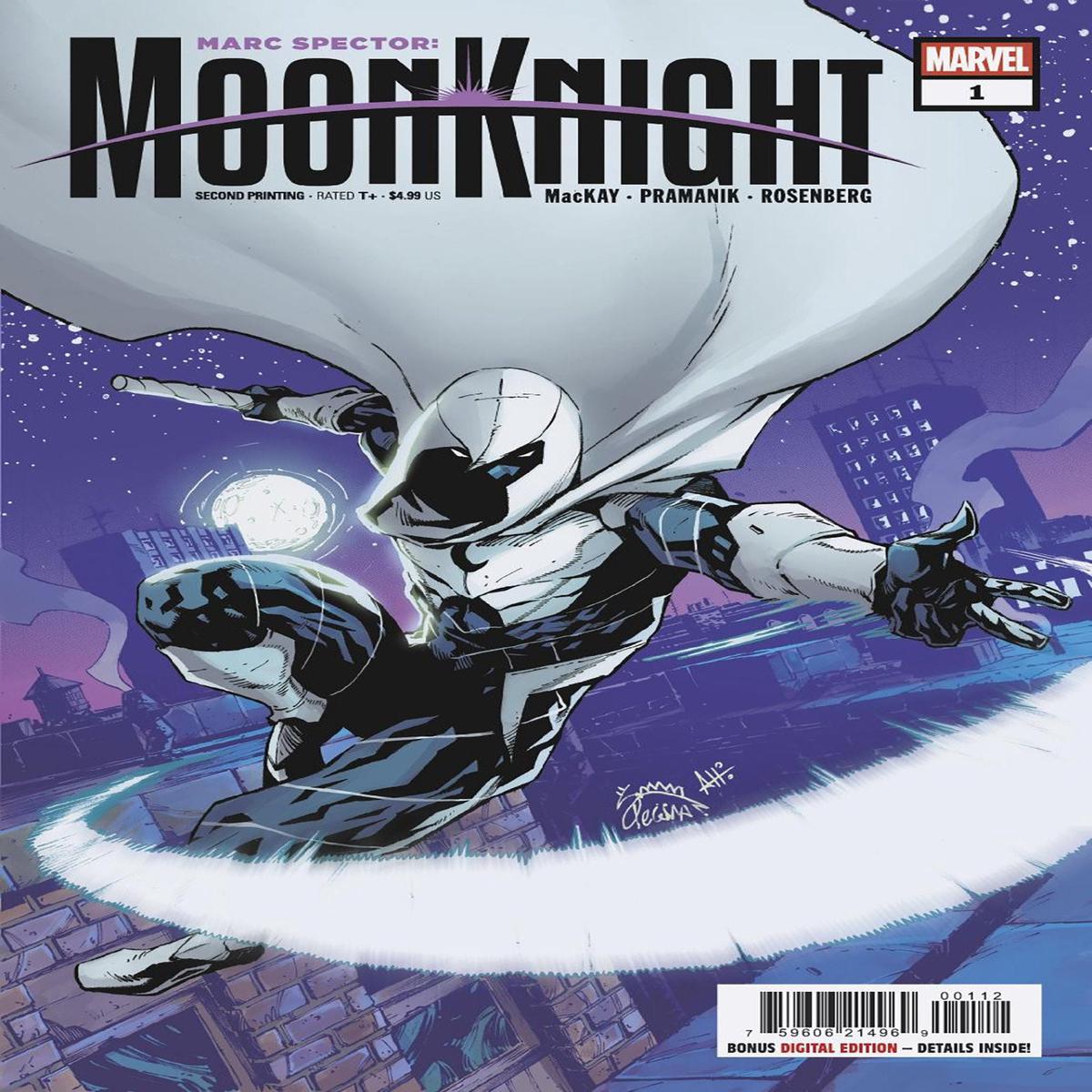 Marc Spector Moon Knight 1 Ryan Stegman 2nd Printing Variant