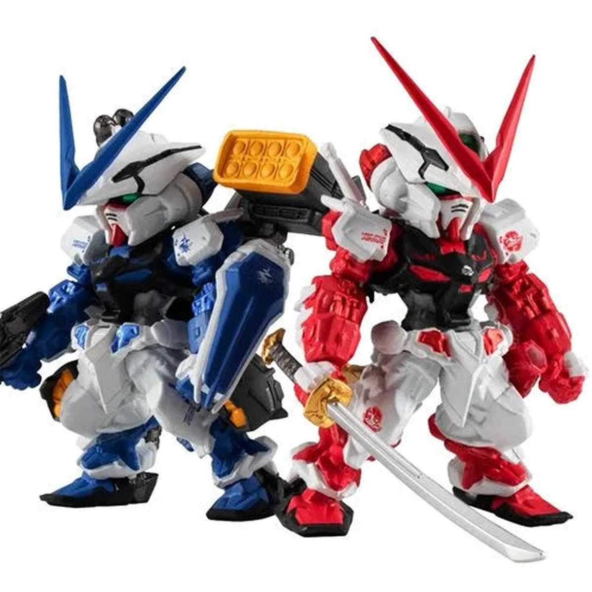 Mobile Suit Gundam Seed Astray FW Converge Core Gundam Astray Red and Blue Mini-Figure Set Bandai