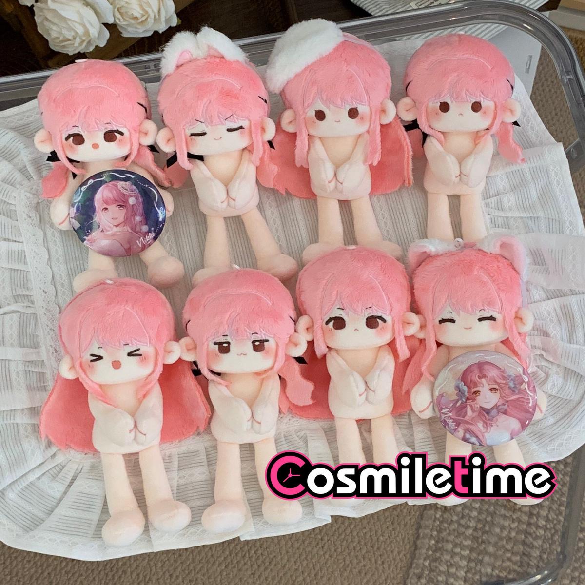 Nuannuan 16cm Plush Doll Magnetic type Pink Cute Doll Toy Gift