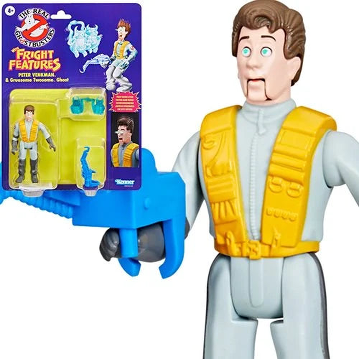 The Real Ghostbusters Fright Peter Venkman with Gruesome Twosome Ghost - 5-Inch Hasbro
