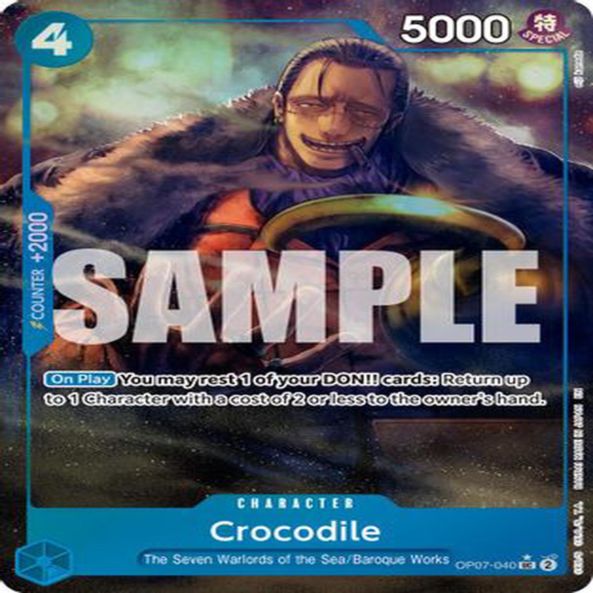 Crocodile - OP07-040 (Alternate Art) (OP07-040) - Premium Booster -The Best- Vol 2 Foil