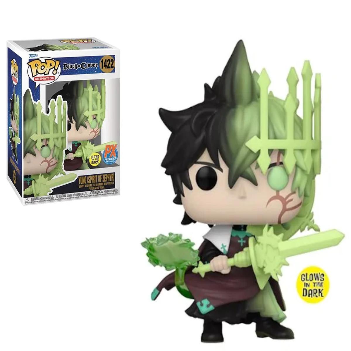 Funko POP Black Clover - Yuno (Spirit of Zephyr) Figure 1422 Preview Exclusives (PX)