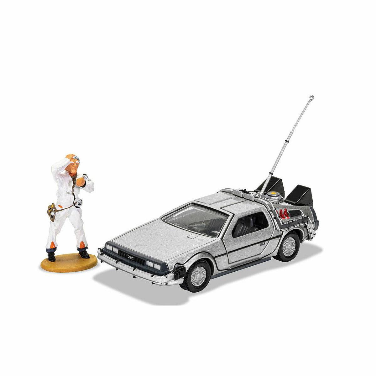 Corgi Back to the Future die-cast 136 scale DeLorean with Doc Brown figure