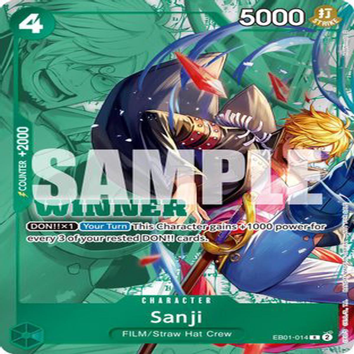 Sanji (Winner Pack 2025 Vol 1) (EB01-014) - One Piece Promotion Cards Foil
