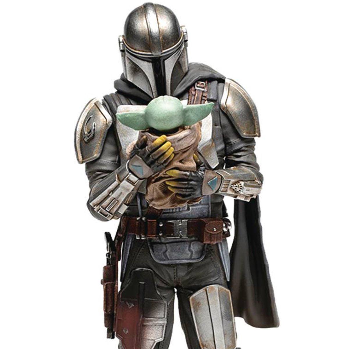 Star Wars The Mandalorian - Grogu - Pedro Pascal - 110 Art Scale Statue Iron Studios