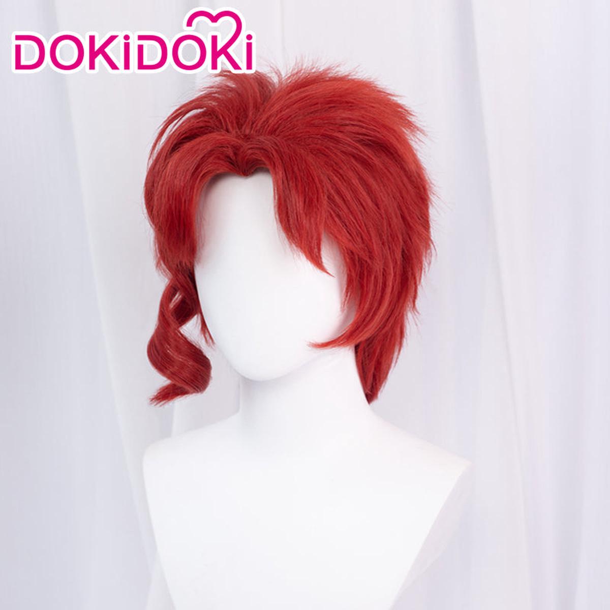 Ready For ShipDokiDoki Anime Cosplay Wig Red short Curly