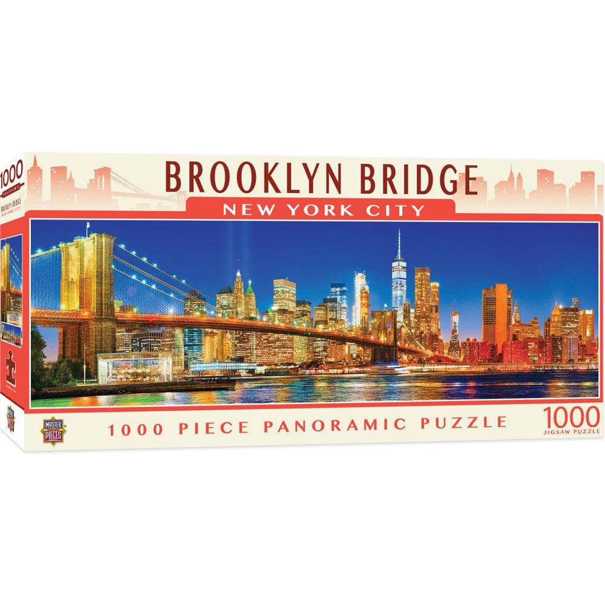 Brooklyn Bridge New York City 1000 Piece Panoramic Jigsaw Puzzle
