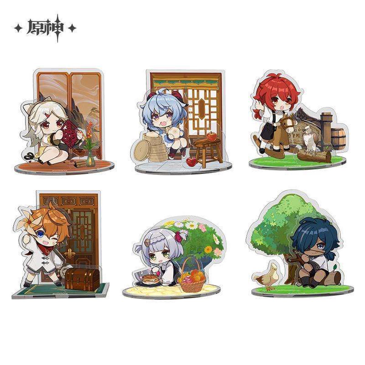 Genshin Impact - Chibi Acrylic Stand Standees (Childe Diluc Kaeya Ganyu Ningguang Noelle)