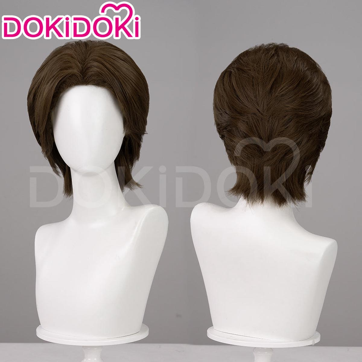 Ready For ShipDokiDoki Game Mouthwashing Cosplay Jimmy Wig Short Straight Brown Hair