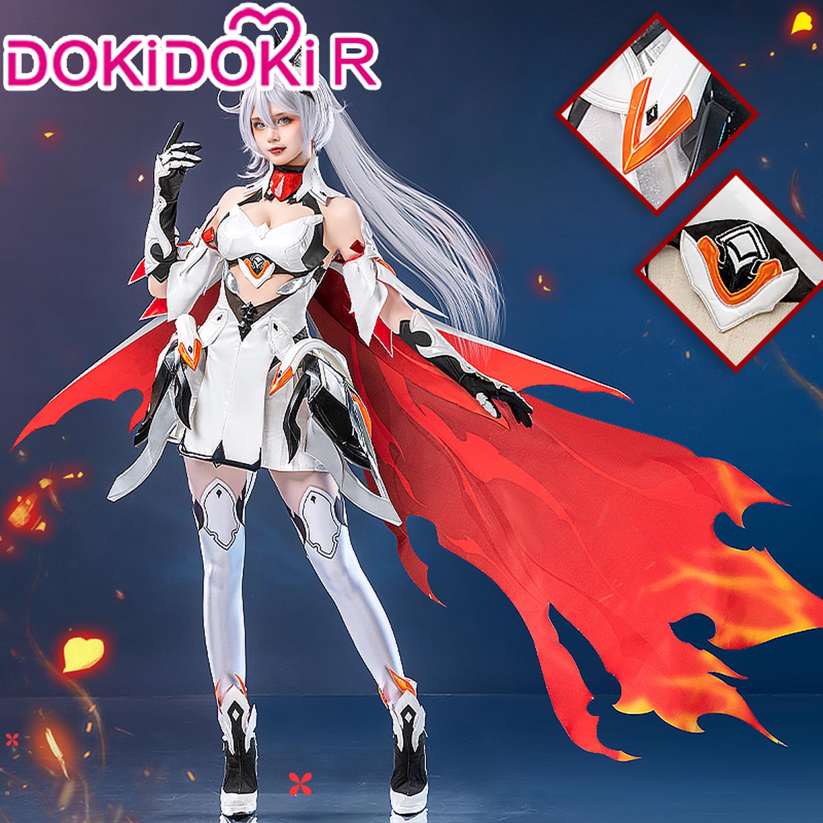 Wig Ready For ShipDokiDoki-R Game Honkai Impact 3 Cosplay Kiana Kaslana Costume Wig Herrscher of Flamescion
