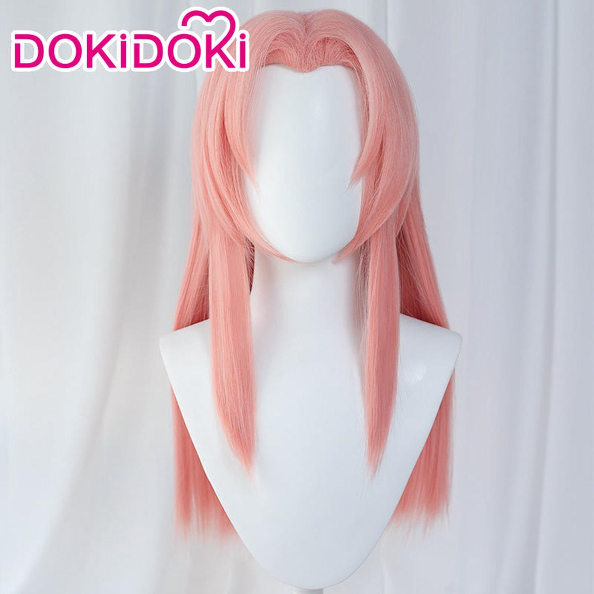 Ready For ShipDokiDoki Anime Cosplay Wig Pink Cute Long Wig Young Version