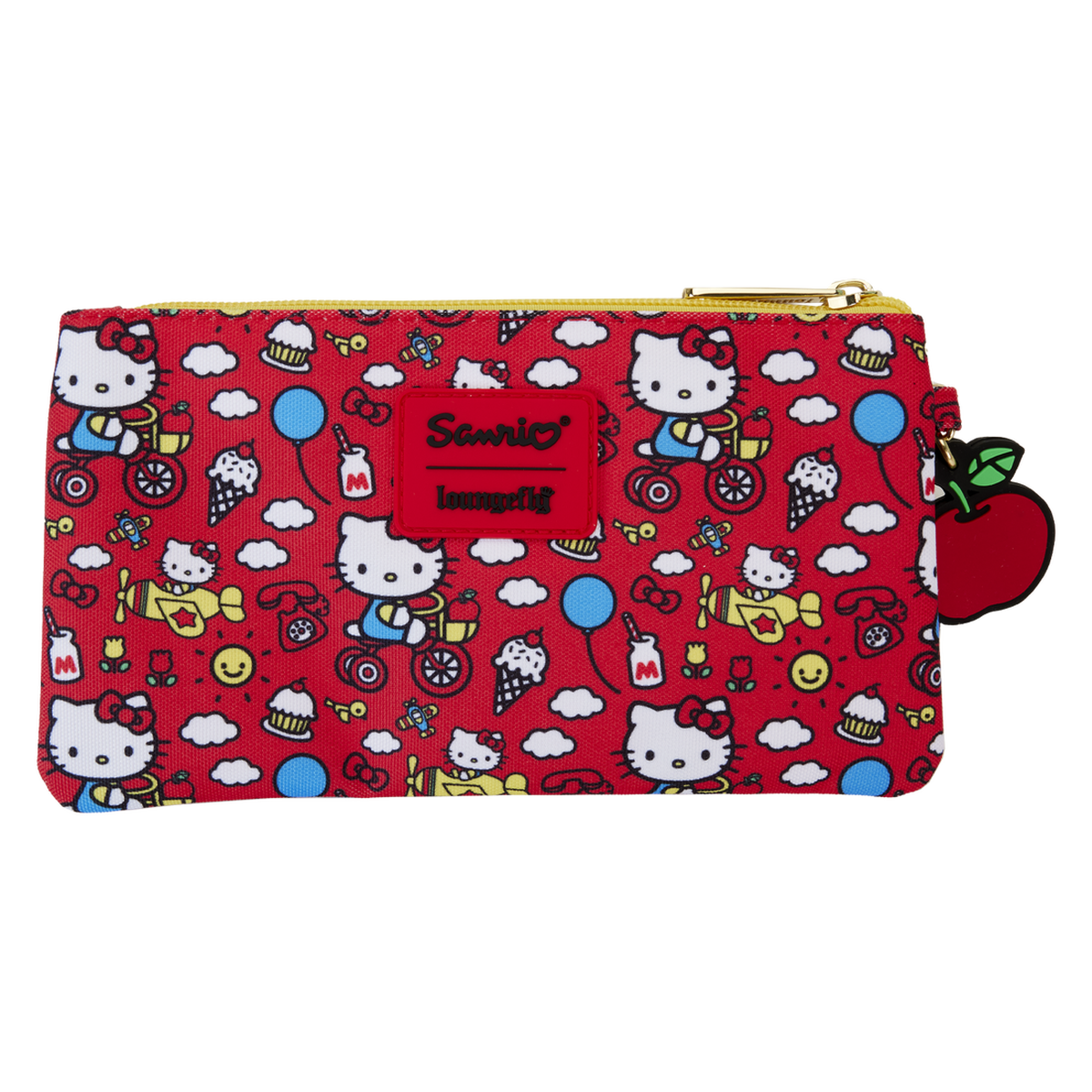 Hello Kitty 50th Anniversary Loungefly Nylon Pouch Wristlet
