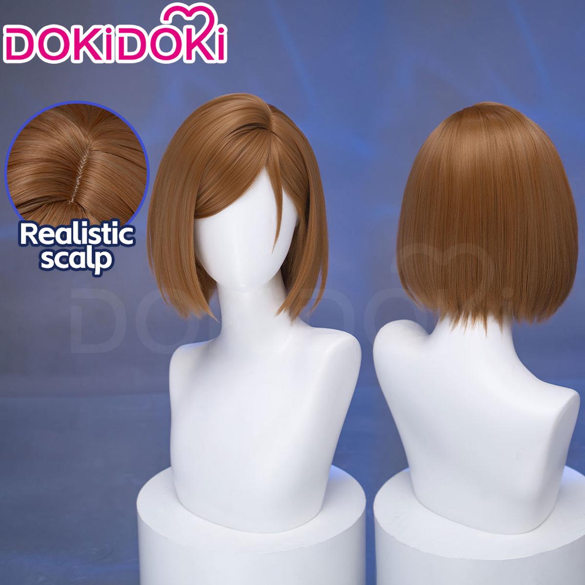 Ready For ShipDokiDoki Anime Cosplay Wig Short Brown Hair Halloween